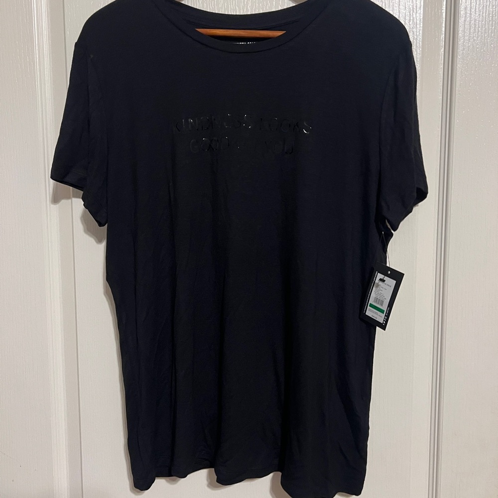 Kenneth Cole Black Graphic Tee